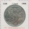 Cuba 1 peso 1996 UNC - FAO - tiraj 10.000 - km 731 - cartonas personalizat A015