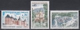 Franta 1969 - Cladiri istorice, 3 Serii, MNH, Nestampilat