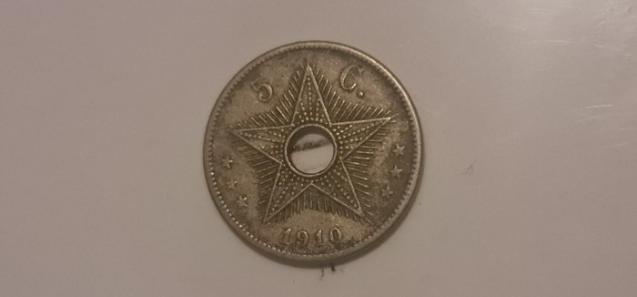 Congo Belgian - 5 cent 1910