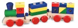 Trenulet din lemn de stivuit Melissa and Doug