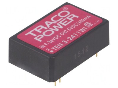Convertor DC/DC 3W 9-36V la 5V 600mA DIP24 foto