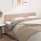 VidaXL Tăblii de pat 2 buc, cappuccino 100x5x78/88 cm piele ecologică