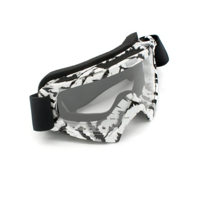 Ochelari cross/atv/enduro, XTR, lentila transparenta, culoare rama negru/alb Cod Produs: MX_NEW BMA-915 foto