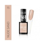 Lac de unghii Solar Gel, Revers, 12 ml, nude, nr 15, nude sand