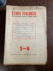 Studii Teologice. Revista institutelor teologice din Patriarhia Romana Seria a II-a 5-6 1958 foto