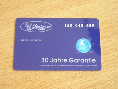 B12 27 - Card comercial - Bachmayer Solingen - piesa de colectie foto