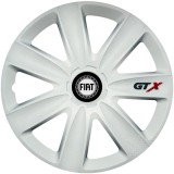 Set 4 Capace Roti GTX Alb R16, Compatibil Cu Fiat, Autohelix MSA