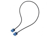 Patch cord U/UTP 6a litat Cu LSZH negru 0,5m 32AWG, Goobay