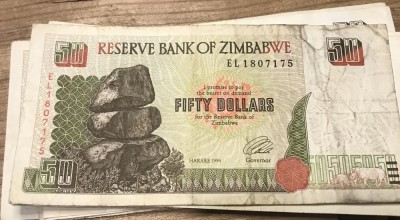 (ORIX) Zinbabwe 50 dolar dollars 1994 foto