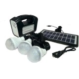 Cumpara ieftin Kit panou solar GDLITE-GD3 cu 3 becuri si lanterna inclusa