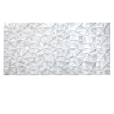 Panou decorativ, PVC, model marmura 3D, abstract, nuante gri, 96x48.5 cm&amp;nbsp; GartenVIP DiyLine foto