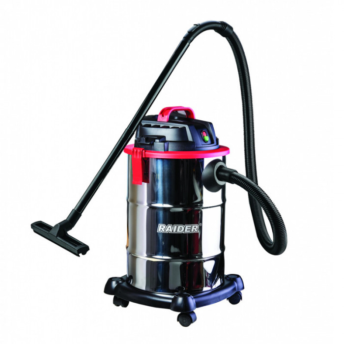 Aspirator industrial umed/uscat RD-WC07 Raider, 1200 W, 30 l, 4100 l/min, Argintiu