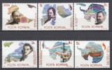 ROMANIA 1986 LP 1163 CERCETATORI ROMANI IN ZONELE POLARE SERIE MNH