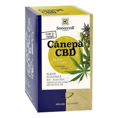 Ceai plante canepa cbd eco 18dz sonnentor foto