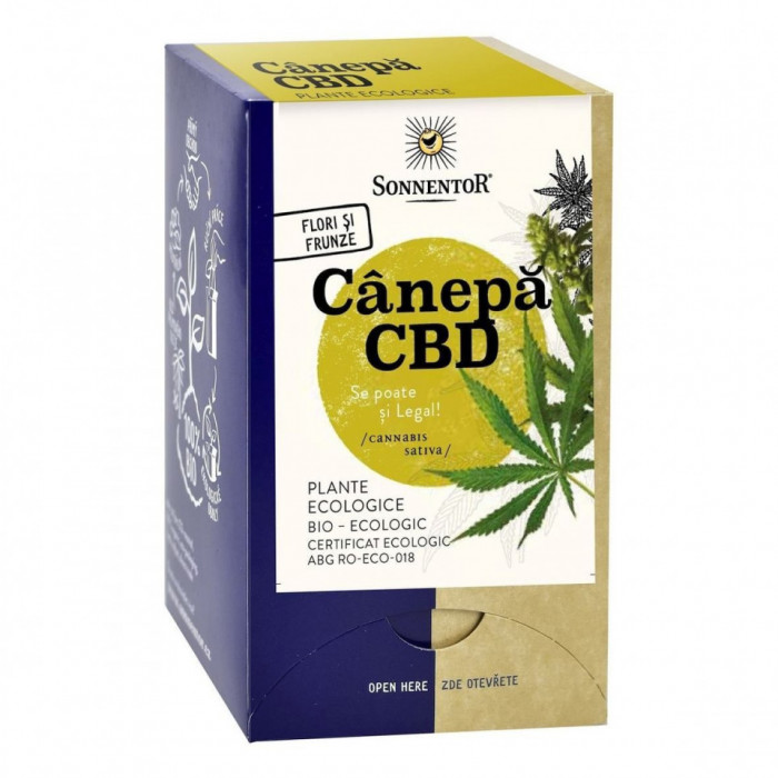 Ceai plante canepa cbd eco 18dz sonnentor