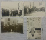 Ceremonie militara// lot 4 fotografii, perioada interbelica, Romania 1900 - 1950, Portrete