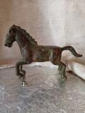 Cal &icirc;n galop, statuie bronz h 11 cm