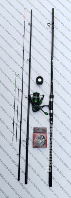 SET FEEDER PRO EASTSHARK Lanseta 3,60m 180gr cu Mulineta FL SP4000 SI 150M FIR foto