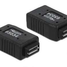 Adaptor USB micro A+B la USB micro A+B mama M-M, Delock 65034