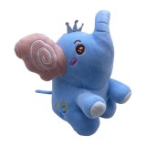 Jucarie de plus elefant dragut albastru
