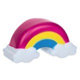 Lampa de veghe pentru copii Shopiens&reg;, cu baterii, in forma de curcubeu colorat, 13.5 x 5 x 7 cm