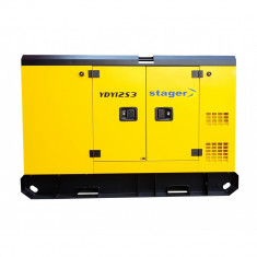 Generator de curent insonorizat, trifazat Stager YDY12S3, 11 kVA, 16A, diesel, 1500 rpm foto