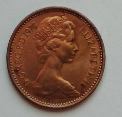 M3 C50 - Moneda foarte veche - Anglia - Half penny - 1976 foto