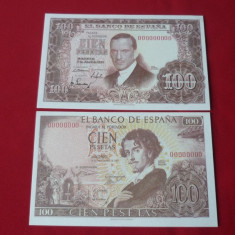 LOT BANCNOTE 100 PESETAS 1953, 1965 REPRODUCERI AUTORIZATE !