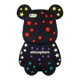 Husa APPLE iPhone 4\4S - 3D (Urs Atmosphere - Negru), iPhone 4/4S, Plastic, Carcasa