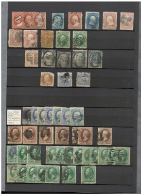 S.U.A.Lot peste 7.500 buc. timbre stampilate+BONUS CLASOARELE 2 (doua) buc. foto