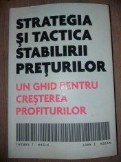 Strategia si tactica stabilirii preturilor- Thomas T. Nagle, John E. Hogan