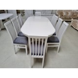 SET MARCO 13 MASA 160/195 CM + 8 SCAUNE personalizabil pe culori