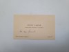Rara carte de vizita Caius Iacob (1912-1992), Academician, Matematician!