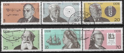 B1369 - Germania DDR 1979 - Celebritati 6v. stampilat,serie completa foto