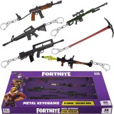 Set figurine breloc, Arma de metal 3D, FORTNITE, 8-15cm, Seria C, Deluxe Box
