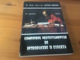 PR. LEON ARION, COMPENDIU NEOTESTAMENTAR DE INTRODUCERE SI EXEGEZA- CU SEMNATURA