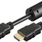 Cablu HDMI - HDMI 1m v1.4 HI-Speed conector aurit cu Ferita