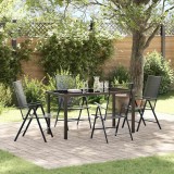 vidaXL Set de masă pentru grădină 5 pcs Antracit Oțel