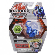 Figurina Bakugan Armored Alliance-Maxodon Albastru cu card Baku-Gear foto