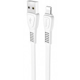 Cablu Date si Incarcare USB la Lightning HOCO X40 Noah, 1 m, Alb