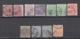 1890/91 LP 47 CAROL I CIFRA IN 4 COLTURI FARA FILIGRAN CU VARIETATE STAMPILATA, Stampilat