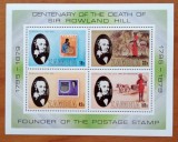 ZAMBIA- 1979-&#039;&#039; CENTENARUL NASTERII- SIR ROWLAND HILL&#039;&#039; colita-MNH -NESTAMP, Nestampilat