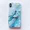 Husa protectie pentru apple iphone 11 pro max soft imd tpu marble albastru suport inclus