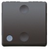 Intrerupator cap scara cu led 2M 16A Gewiss System negru GW21589