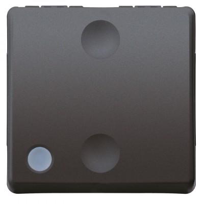 Intrerupator cap cruce cu led 2M 16A Gewiss System negru GW21580 foto