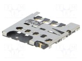 Conector Micro SIM push-pull SMT 6 PIN ATTEND