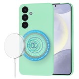 Husa silicon Samsung Galaxy S24 Plus Techsuit SoftFlex MagSafe, verde deschis