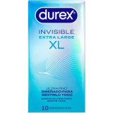Durex Condoms-Invisible Xl Prezervative 10 Bucăți-Latex