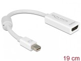 Adaptor mini Displayport la HDMI pasiv Alb T-M, Delock 65128