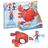SPIDEY SI PRIETENII LUI UIMITORI MARVEL SET FIGURINA 7.6CM SI SUBMARINUL CRAB PAIANJEN